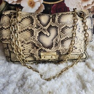 Tory Burch Elise Snake Skin Shoulder Bag